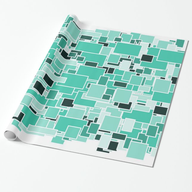 Papel De Presente Caos Azulado (Desenrolado)