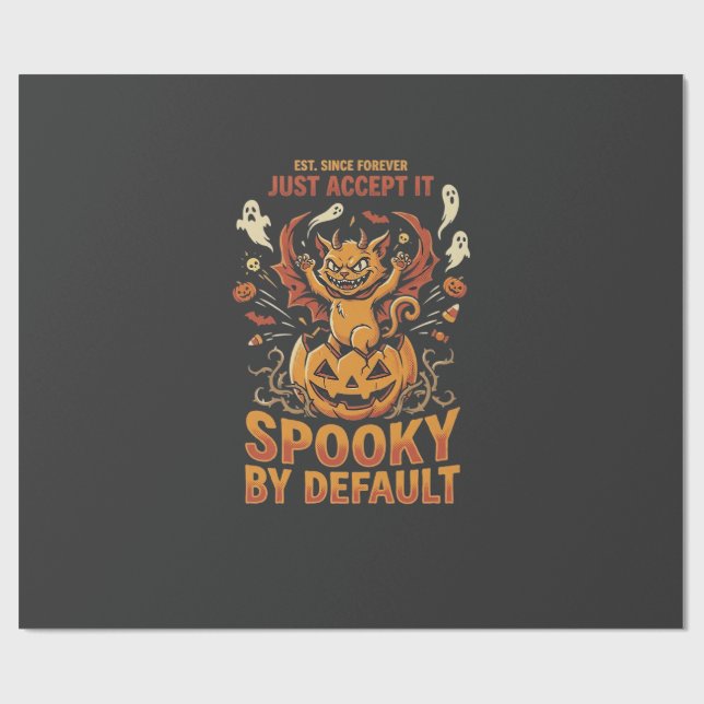 Papel De Presente Caos de Fantasias de Halloween (Aberto)