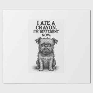 Papel De Presente Caos de Lápis � Meme Engraçado de Cachorro Brussel