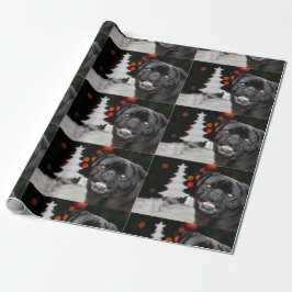 Papel De Presente Cãozinho de Natal
