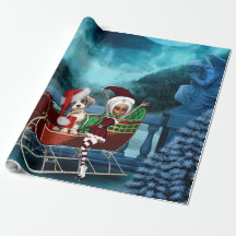 Cãozinho de natal bonito e elfo