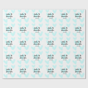 Papel De Presente capa de almofada de casamento estilo de texto mini