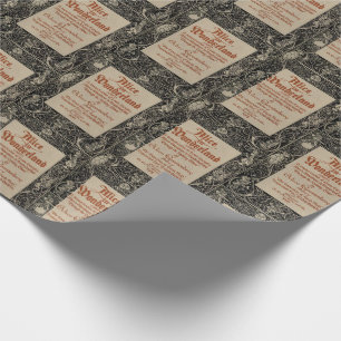 Papel De Presente Capa do Livro Alice no País das Maravilhas 