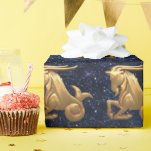 Papel De Presente Capricorn Zodiac