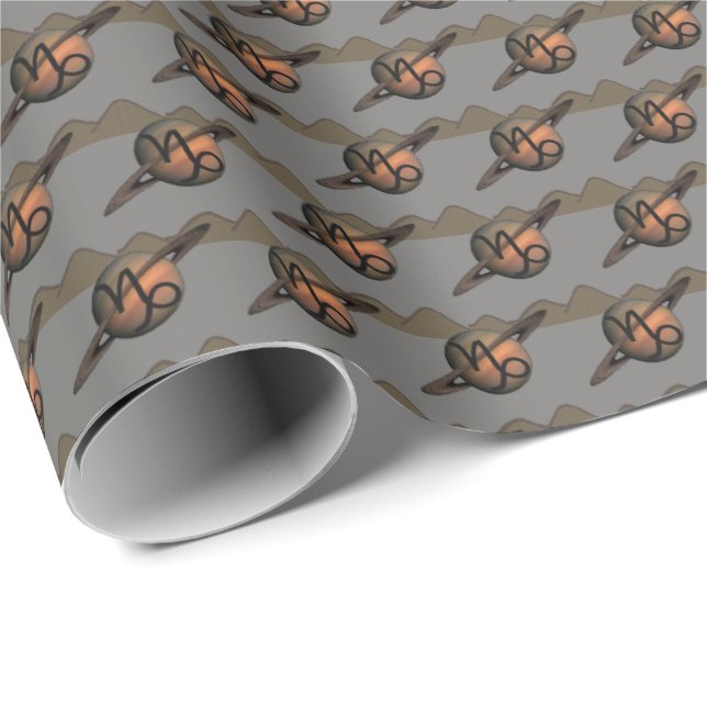 Papel De Presente Capricórnio (Ponta do rolo)