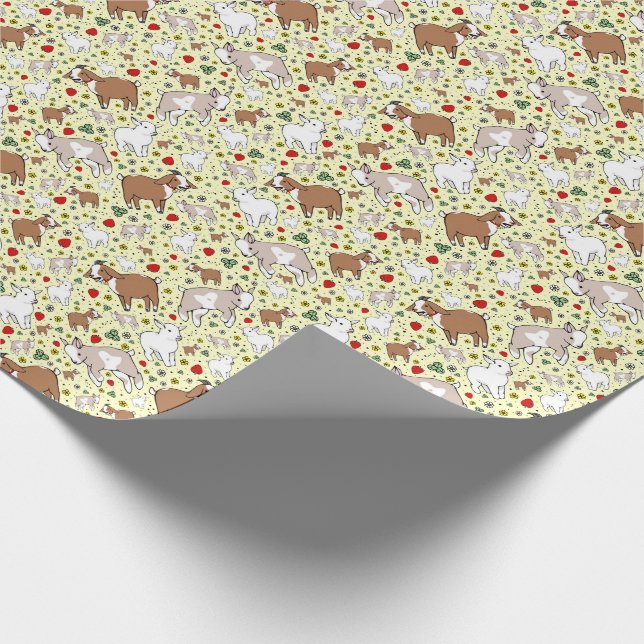 Papel De Presente Caprinos em amarelo (Ponta)
