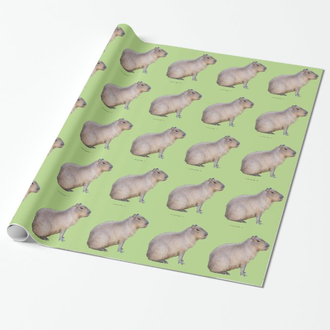 Papel De Presente Capybara (Desenrolado)