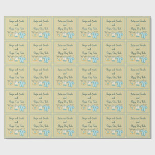 Papel De Presente Caracóis e Cachorros-de-porco