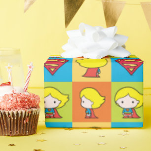 Papel De Presente Caractere de Supergirl Chibi - Turnround