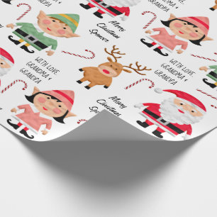 Papel De Presente Caracteres de Natal Personalizados