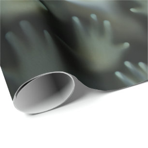 Papel De Presente Caras góticos assombradas gritador das mãos das