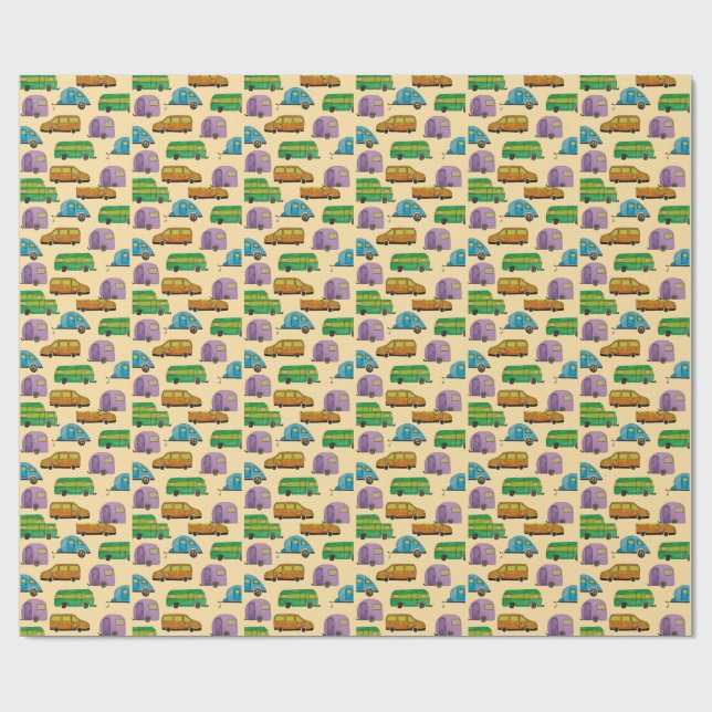 Papel De Presente Caravanas para camping (Aberto)