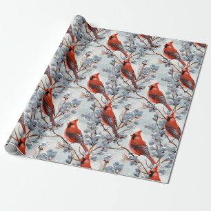 Papel De Presente Cardeal de Natal