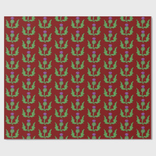 Papel De Presente Cardo (em Vermelho)
