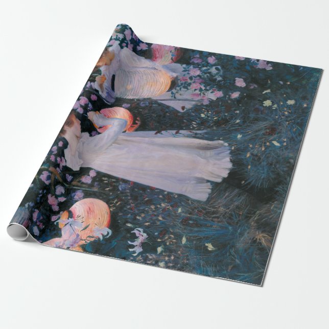 Papel De Presente Carnação, Lily, Lily, Rosa (John Singer Sargent) (Desenrolado)