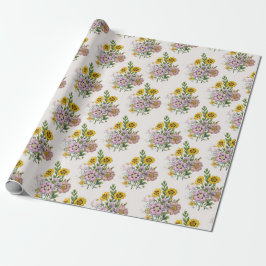 Papel De Presente Carnaval das Flores