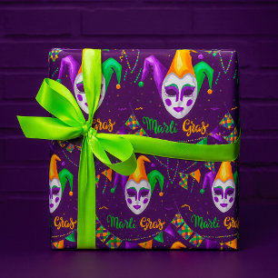 Papel De Presente Carnaval de Mardi Gras