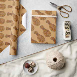 Papel De Presente Carne de Comida de Soul Fried Chickle Drumstick Fo