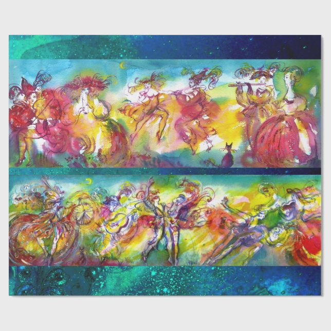 Papel De Presente CARNIVAL NIGHT / Venezia Mascarada Dance Music (Aberto)