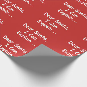 Papel De Presente Caro papai noel eu posso explicar o Xmas engraçado