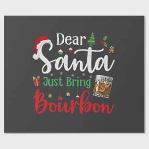Papel De Presente Caros Papais noeis, Tragam o Natal do Bebendo Bour