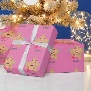 Papel De Presente Carregue seu Padrão de Forma Estrela Superstar no 