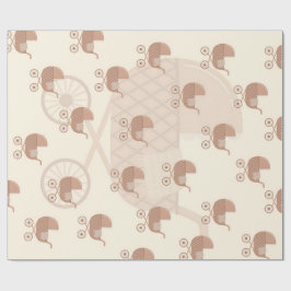 Papel De Presente Carrinho de Bebê Fofo