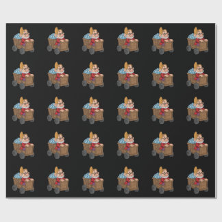 Papel De Presente Carrinho de Mineração Doc Branca de Neve Arte Diam
