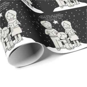 Papel De Presente Carrinho de Natal