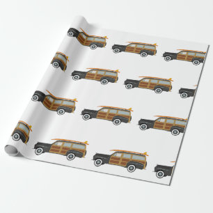 Papel De Presente Carro Surfer