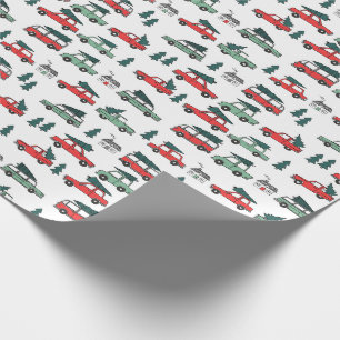 Papel De Presente Carros de Natal