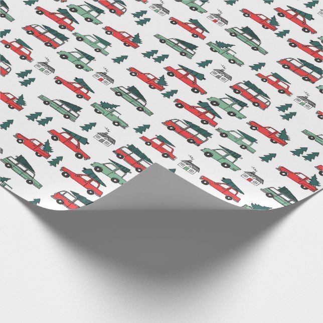 Papel De Presente Carros de Natal (Ponta)