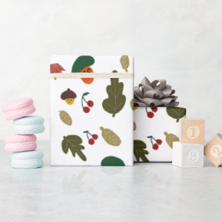 Papel De Presente Carrots & Acorns