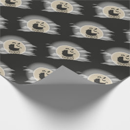 Papel De Presente Carruagem de Halloween do Chá de fraldas Gótico