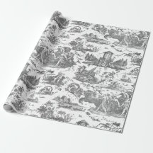 Carruagem francesa Vintage de Dawn Toile de Jouy-C