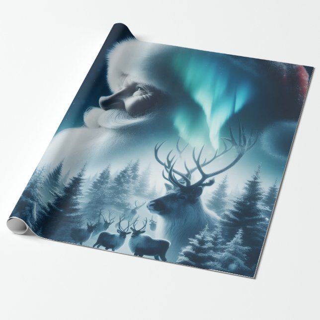 Papel De Presente Carta da regalo Babbo Natale  (Desenrolado)