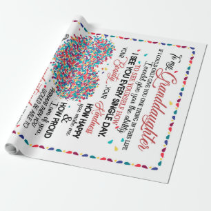 Papel De Presente Carta Personalizada À Minha neta