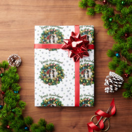 Papel De Presente Cartão de Foto Feliz Howlidays