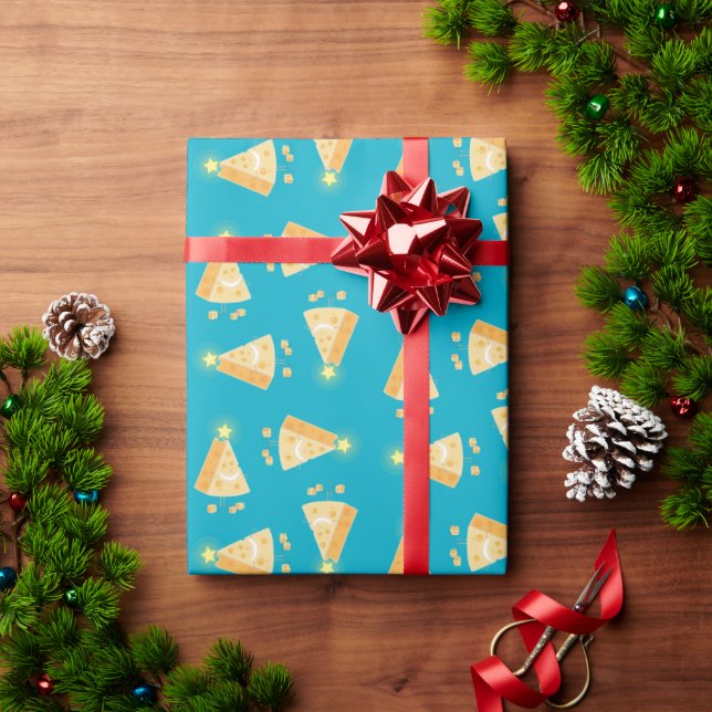 Papel De Presente Cartão de Natal de Queijo Grande (Presente de Natal)