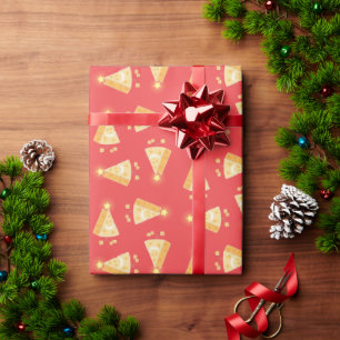 Papel De Presente Cartão de Natal de Queijo Grande