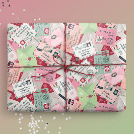 Papel De Presente Cartas De Natal Para Papais noeis De Todo O Mundo