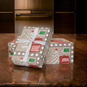 PAPEL DE PRESENTE CARTAS PARA O PAPAI NOEL COM BOLINHAS