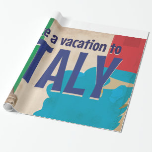 Papel De Presente Cartaz de viagem vintage italiano