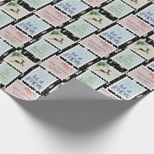 Papel De Presente Cartazes de Cartazes Árvore de Natal Personalizad