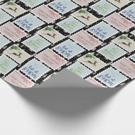 Papel De Presente Cartazes de Cartazes Árvore de Natal Personalizada