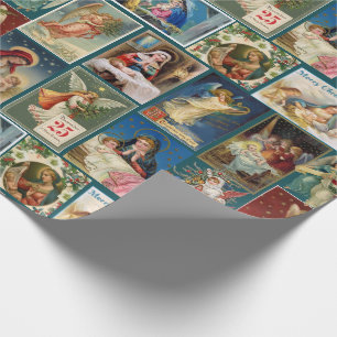 Papel De Presente Cartões de Natal Antigos Cartões de Bebê Jesus Ang