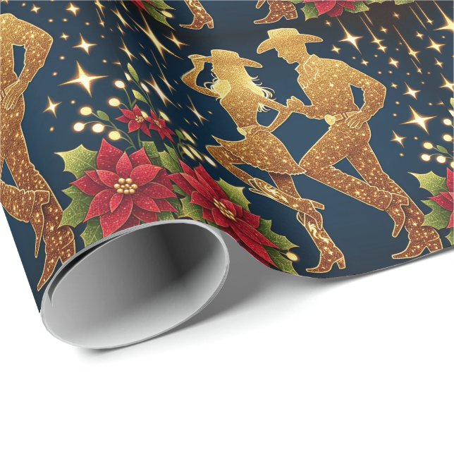 Papel De Presente Cartões de natal de Natal dos Dançarinos do País (Ponta do rolo)