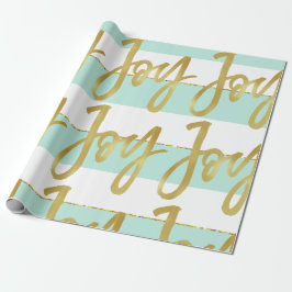 Papel De Presente Cartões de natal de Natal personalizado, Joy.