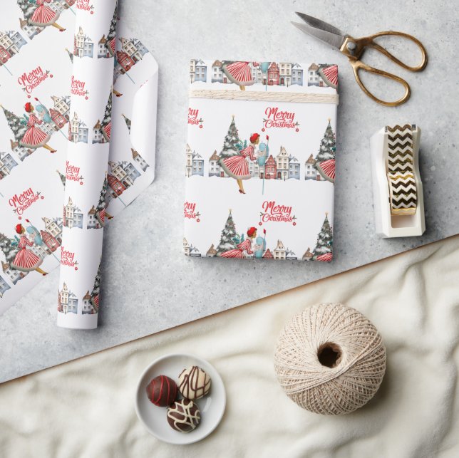 Papel De Presente cartões de natal de Postada de Lady 1950 (Artesanato)