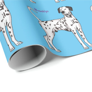 Papel De Presente Cartografia de cão Dalmaciano